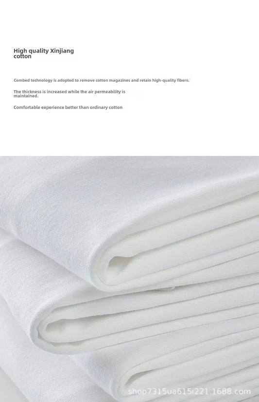 Summer Cotton Heavy Duty 300grams American Pure Cotton Short Sleeves T-shirt Men Casual Base Top Oversized T Shirt - Tasawoq