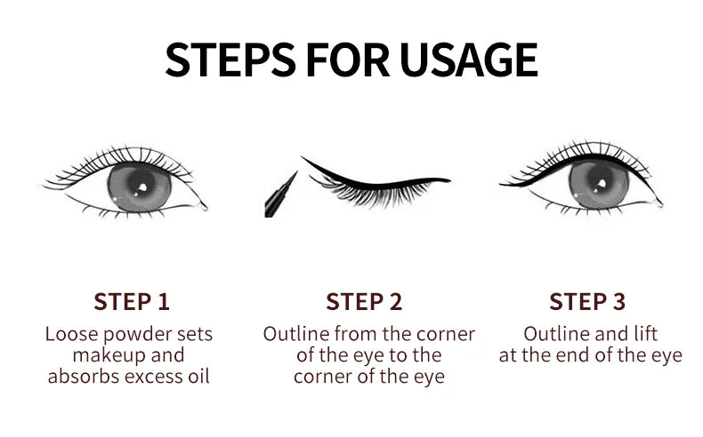 YANQINA Precision Liquid Eyeliner Pen - Long-lasting, Waterproof, Transfer-proof, Quick-Dry Black Eyeliner with Sparkling Design - Tasawoq