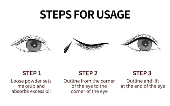 YANQINA Precision Liquid Eyeliner Pen - Long-lasting, Waterproof, Transfer-proof, Quick-Dry Black Eyeliner with Sparkling Design - Tasawoq