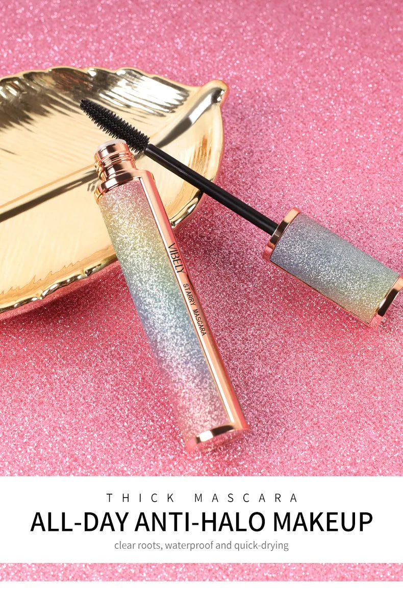 4D Brilliant Starry Sky Black Mascara Slim, Thick, Curled, Waterproof, Long lasting, Non Staying Mascara - Tasawoq