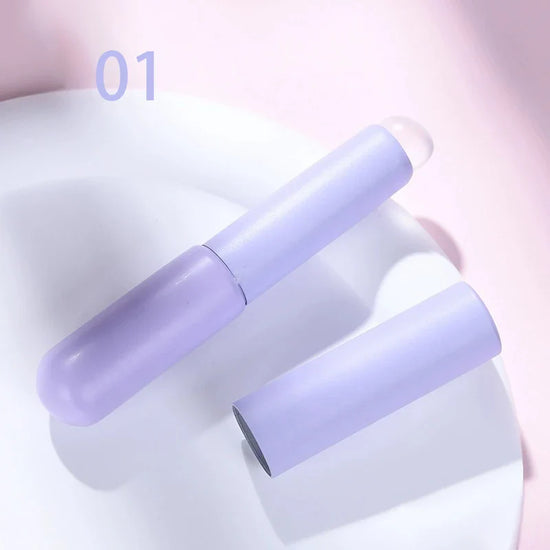 Nail Art Silicone Applicator Sticks Chrome Pigment Dust Applying Manicure Tool Easy-Daub Pigment Silicone Nail Brushes - Tasawoq