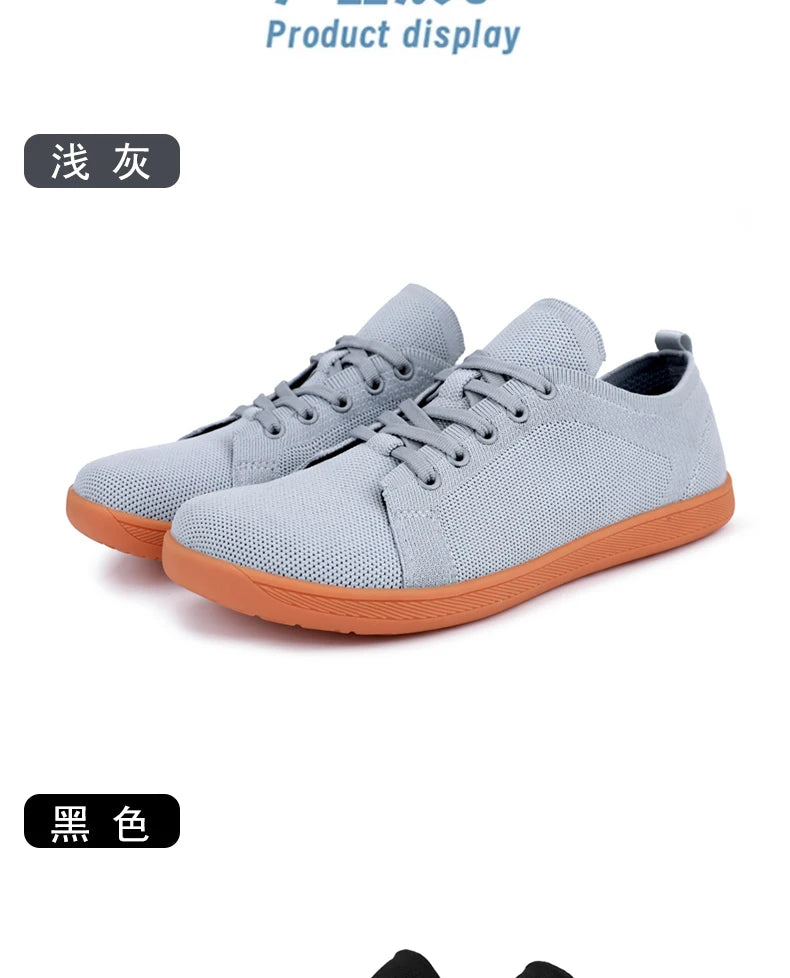 Unisex Wide Barefoot Shoes for Men Women Outdoor Trail Running Minimalist Walking Shoes Lightweight and Breathable - Tasawoq