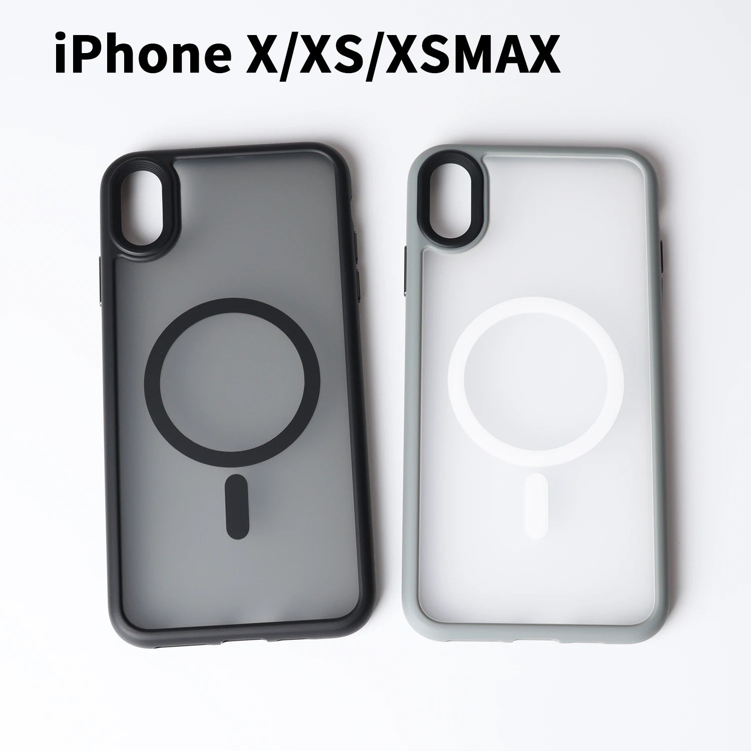 For iPhone X XS XR XSMax Matte Shockproof Cover case Luxury Magnetic For Magsafe Wireless Charging Phone Case - Tasawoq
