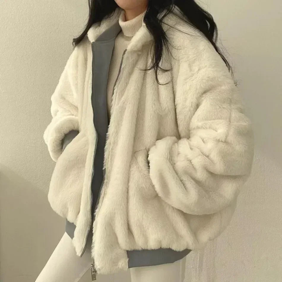 New Jackets for Women Thick Warm Parkas Oversized Double Sided Hooded Coat Korean Fashion Casual Loose Zip Up Jackets Coat Women - Tasawoq