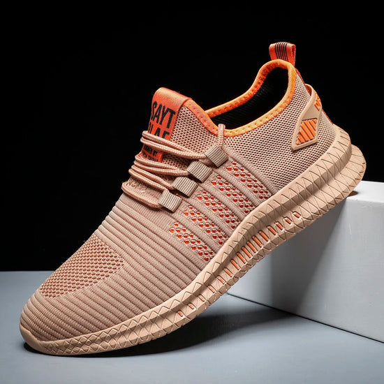 Fashion Sneakers Lightweight Men Casual Shoes Breathable Male Footwear Lace Up Walking Shoe - Tasawoq