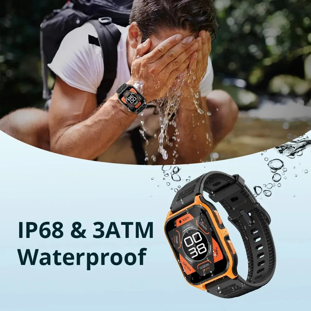COLMI P73 1.9" Outdoor Military Smart Watch Men Bluetooth Call Smartwatch For Xiaomi Android IOS, IP68 Waterproof Fitness Watch - Tasawoq