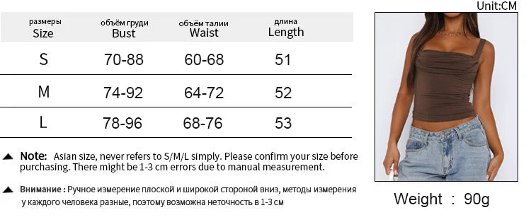 New Women Tank Tops Summer Solid Sexy Backless Streetwear Casual Slim Sleeveless Camisole Fashion Folds Tank Tops Lady Clothing - Tasawoq