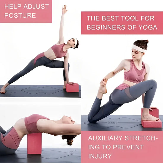 Yoga Blocks Gym Foam Brick Pilates Training Exercise Fitness Bolster Pillow Cushion Stretching Body Shaping Building Cubes - Tasawoq
