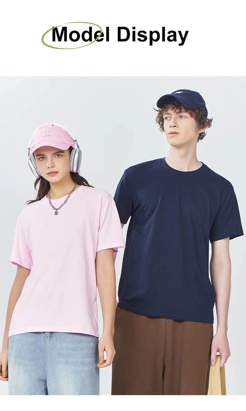Good Mental State Pure Cotton Short Sleeved t-shirt For Men Women 2024 Summer New Tee Clothes Loose Casual Cartoon Oversized Top - Tasawoq