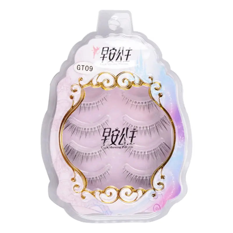 4pairs Natural False Eyelashes Thin Band Hand Made Short Lighter Eyelash Cosplay Korean Fashion Wispy Extension Makeup Tools - Tasawoq