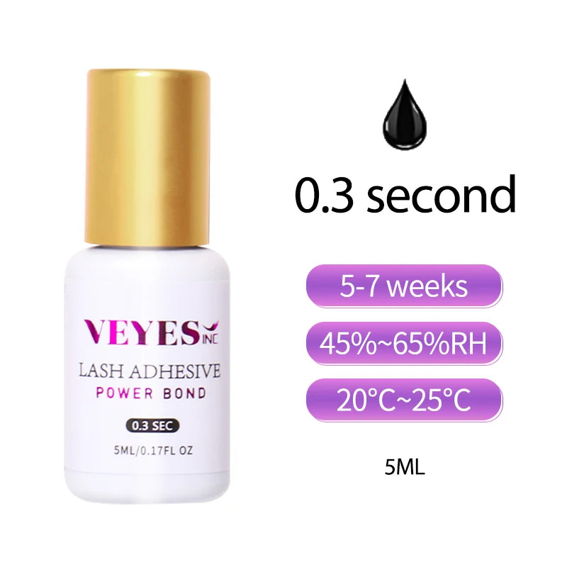 Veyes Inc Eyelash Extensions Glue 5 Days Free Shipping from US Veyelash 7 Weeks Retention Volume Lash Adhesive Makeup Tools - Tasawoq
