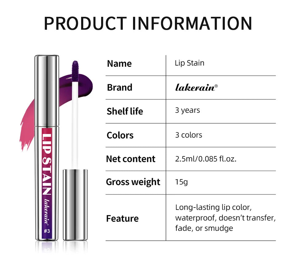 Long Lasting Lip Inks Korean Matte Lip Tint Peel Off Matte Tick for Lips Stick Free Shipping Liquid Lipstick Waterproof Makeup - Tasawoq
