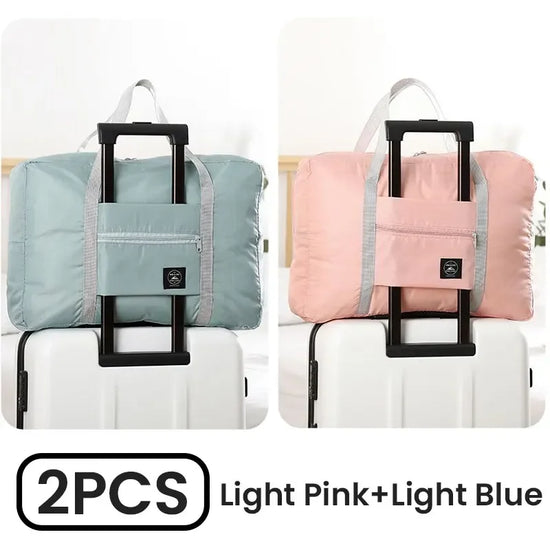 2 Pack Foldable Travel Duffel Bag for Airlines Carry on Bag Weekender Overnight Hospital Tote Bag Gym Duffel Bag Women Men - Tasawoq