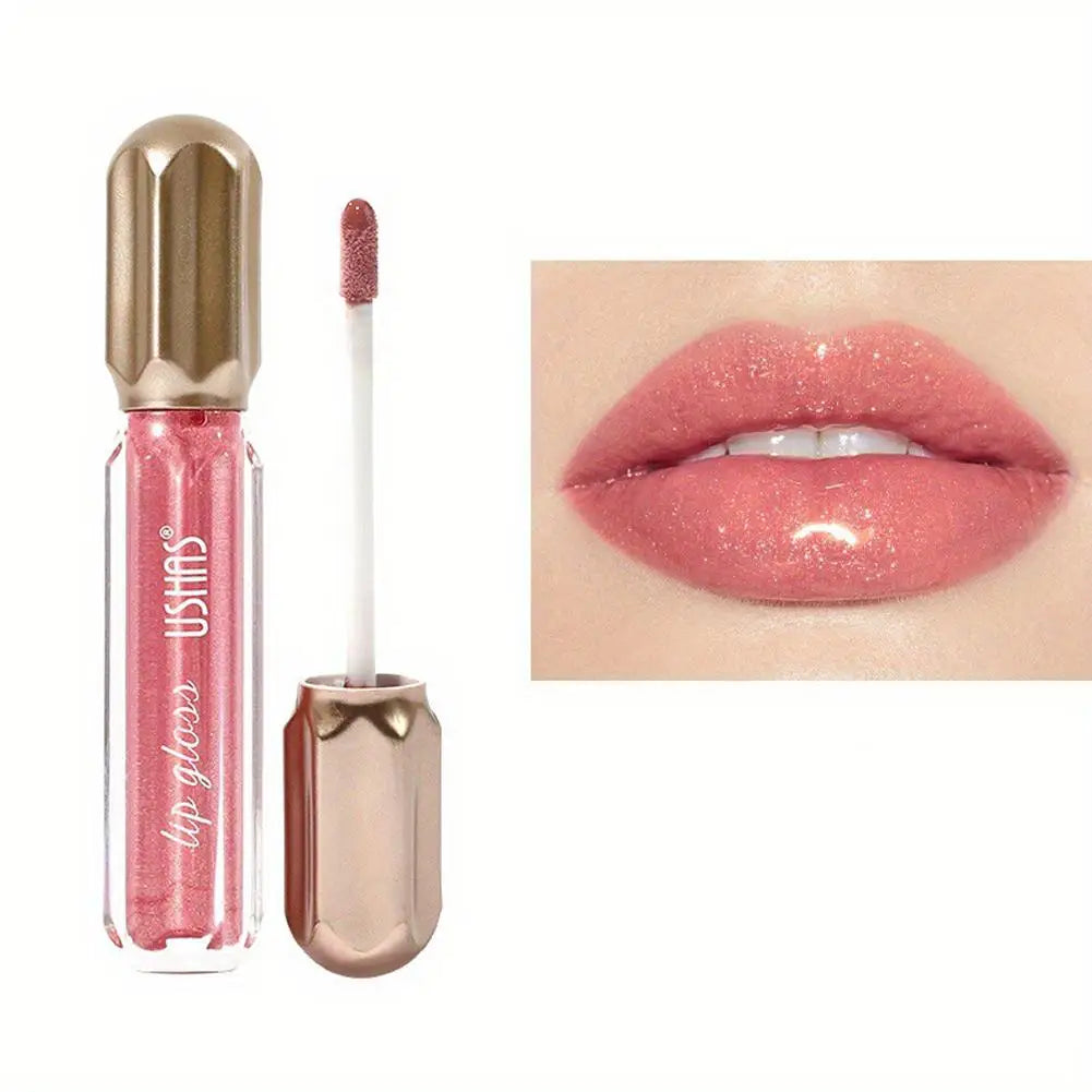 Mirror Pearl Lip Gloss Waterproof Long Lasting Moisturizing Lipstick Shine Glitter Lip Gloss Women Makeup Cosmetic - Tasawoq
