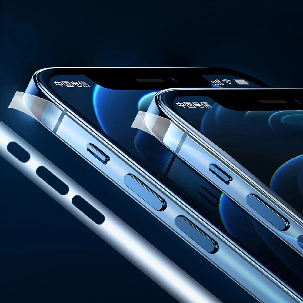 16PM Side Hydrogel Film For iPhone 16 16E 15 Pro Max 16Plus 14 Plus 13 12 ProMax Frame Protective Border Frame Screen Protector - Tasawoq