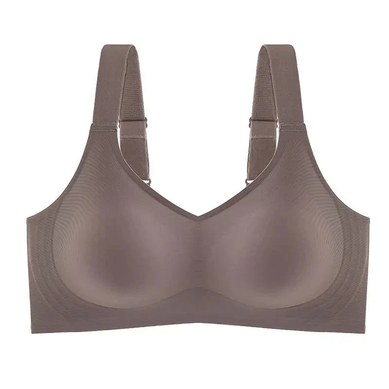 Seamless Bra Women Comfort Lingerie Sports Padded Tops Sexy Wireless Underwear Soft Support Bras Wide shoulder straps Intimates - Tasawoq