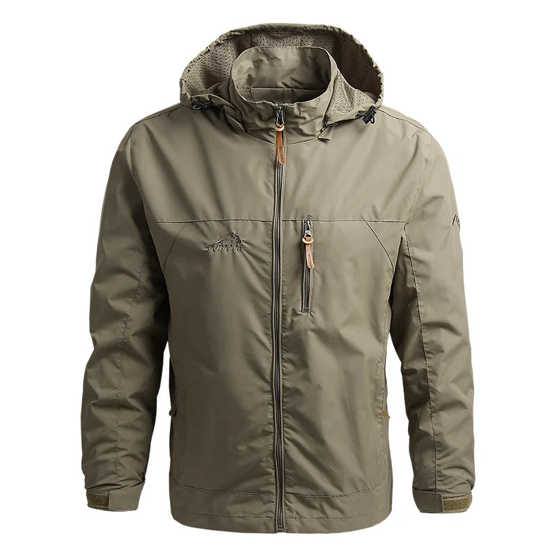 2024 Winter Jacket Fashion Coat Hoodies Camping Hiking Jacket Men's Casual Waterproof Jacket Windbreaker Men Outerwear Clothes - Tasawoq