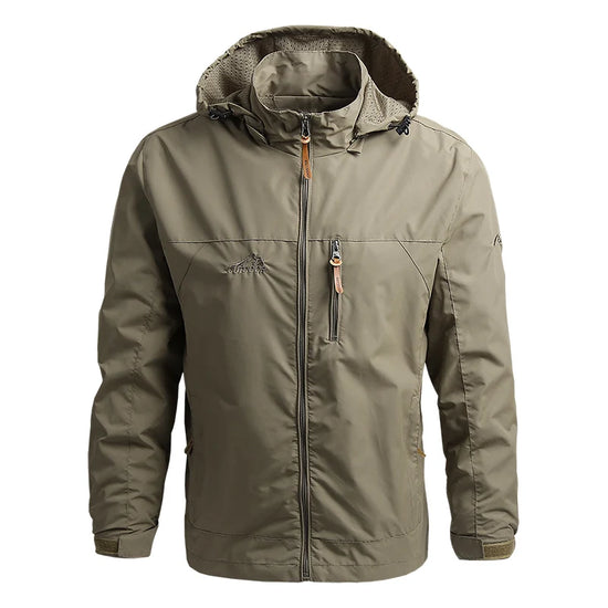 2024 Winter Jacket Fashion Coat Hoodies Camping Hiking Jacket Men's Casual Waterproof Jacket Windbreaker Men Outerwear Clothes - Tasawoq