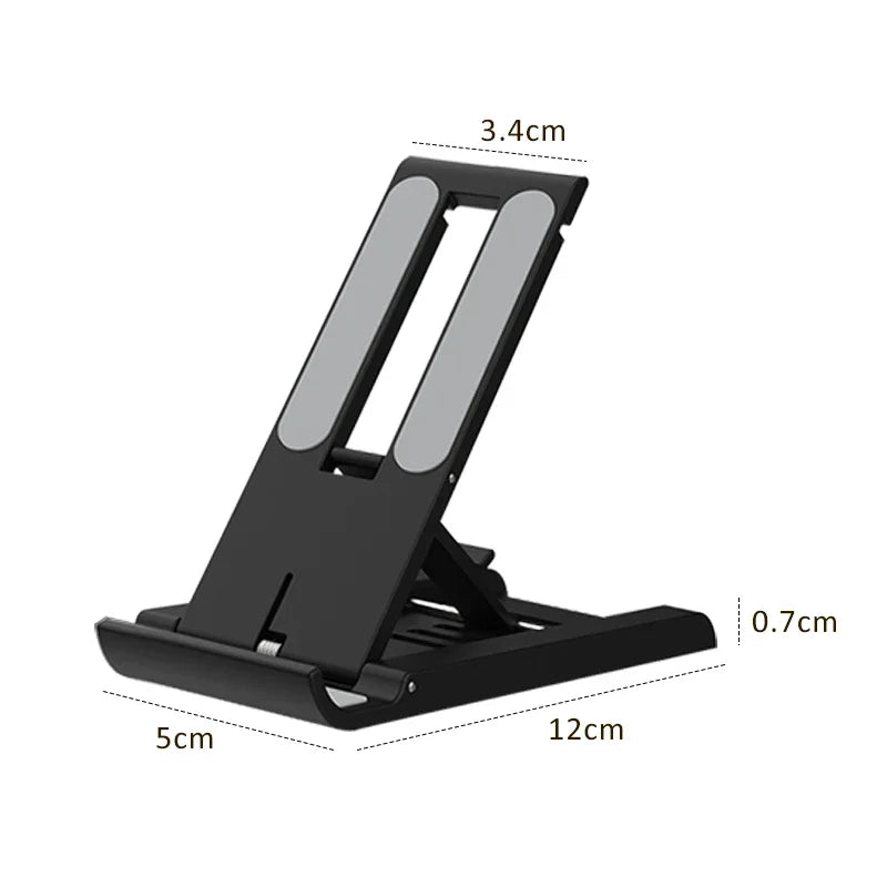 Desktop Phone Holder Stand Foldable Portable Tablet Stand Desk Lazy Bracket For iPhone 13 Pro iPad Mobile Phone Tablet below 12" - Tasawoq