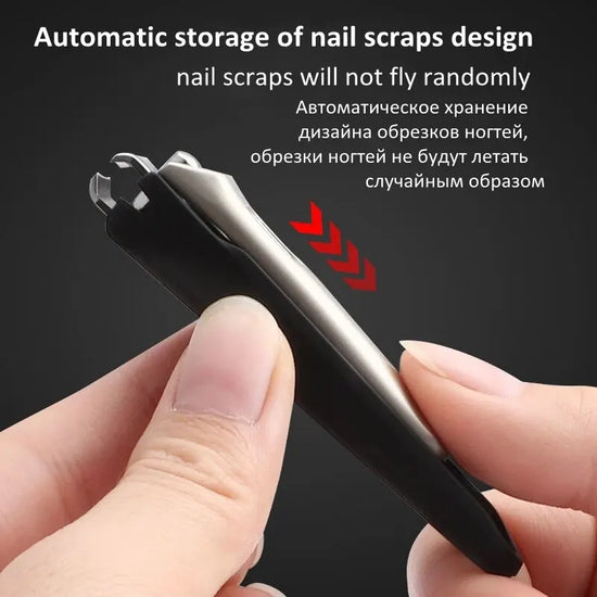 Nail Trimmer Pedicure Scissor Nail Clippers Stainless Steel Anti Splash Fingernail Cutter Manicure Tools Bionics Design - Tasawoq