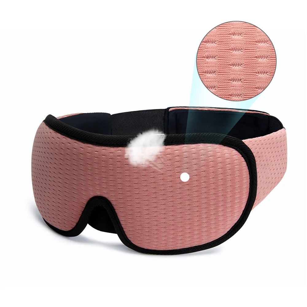 3D Sleeping Mask Block Out Light Sleep Mask For Eyes Soft Sleeping Aid Eye Mask for Travel Eyeshade Night Breathable Slaapmasker - Tasawoq