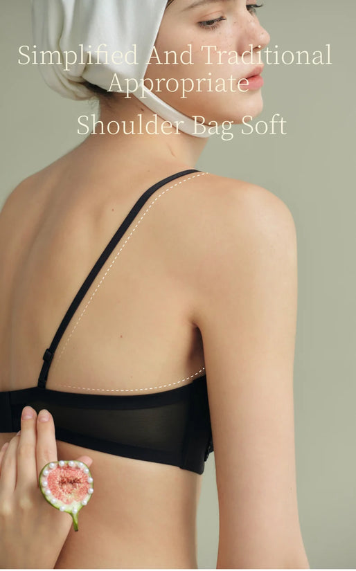 SUJIIN Women's Sexy Push Up Bra Wireless Black Lace Small Chest Bras for Women Summer Thin Comfort Bralettes Lady Lingerie MX325 - Tasawoq