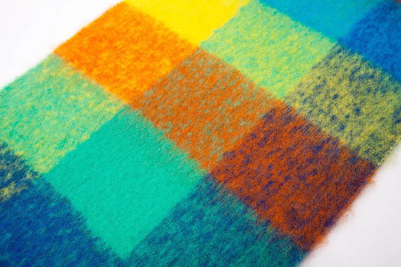 2025 Winter Thick Warm Scarf Women Cashmere Shawl and Wraps Pashmina Neckerchief Bufanda Female Rainbow Hairy Tessel Echarpe New - Tasawoq