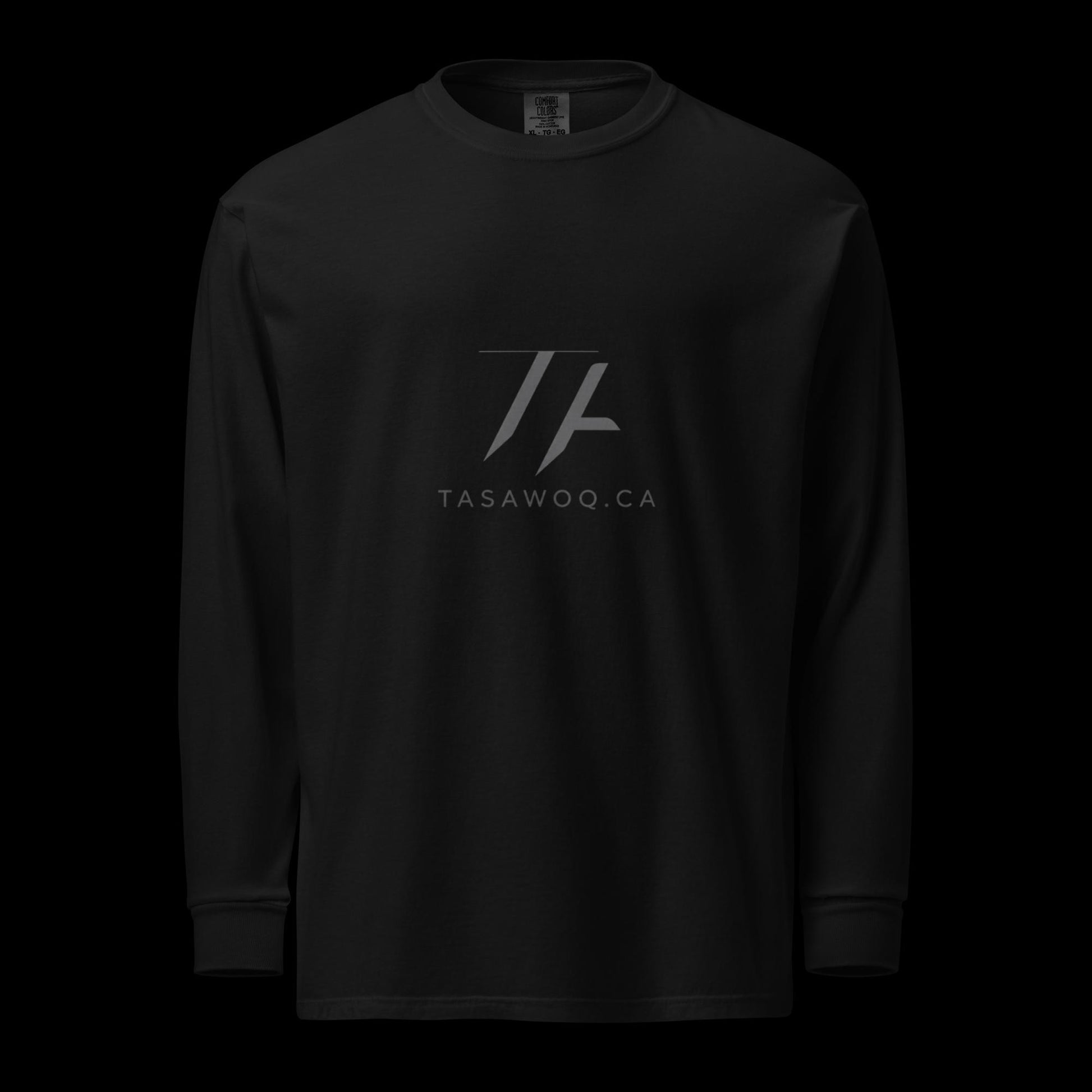 Garment-dyed heavyweight long-sleeve shirt - Tasawoq