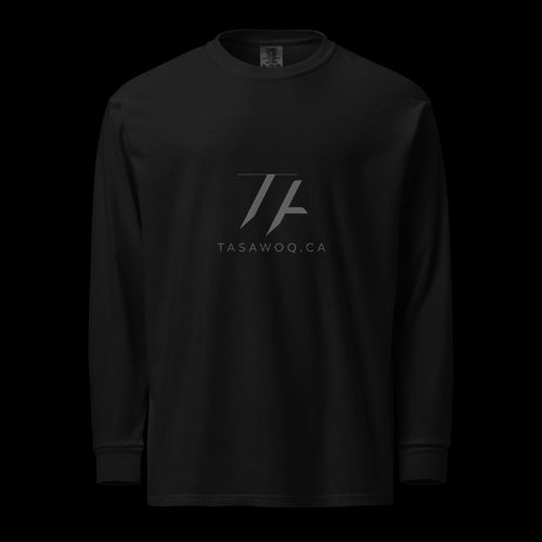 Garment-dyed heavyweight long-sleeve shirt - Tasawoq