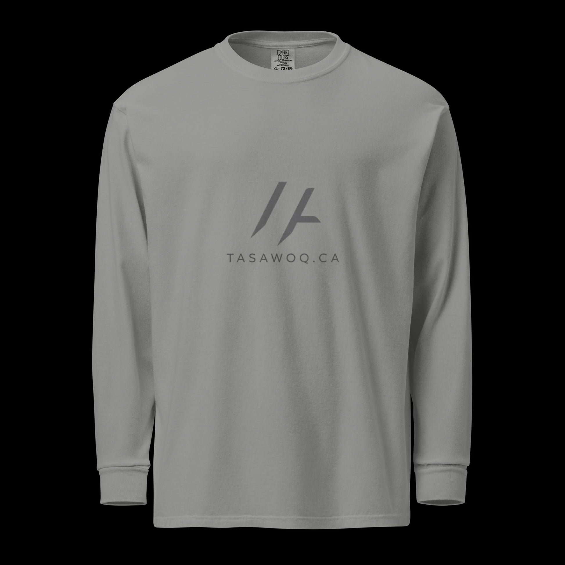 Garment-dyed heavyweight long-sleeve shirt - Tasawoq