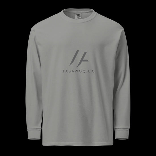 Garment-dyed heavyweight long-sleeve shirt - Tasawoq