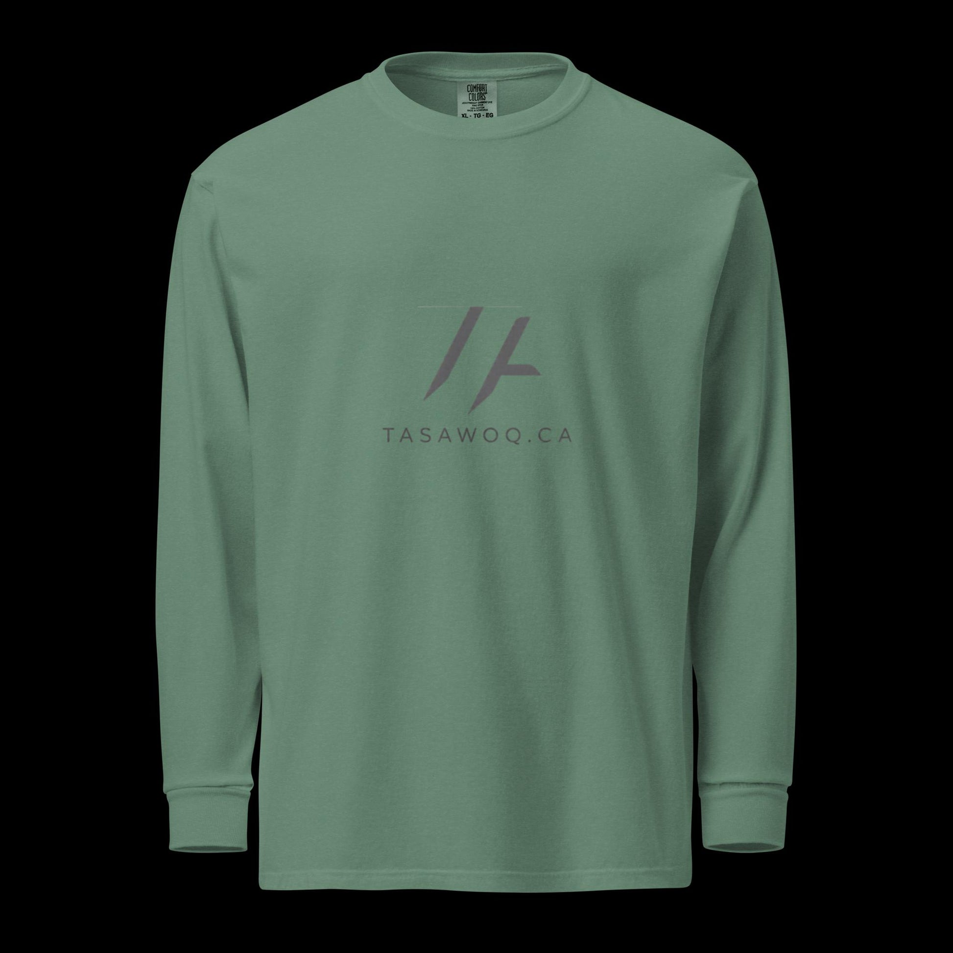 Garment-dyed heavyweight long-sleeve shirt - Tasawoq