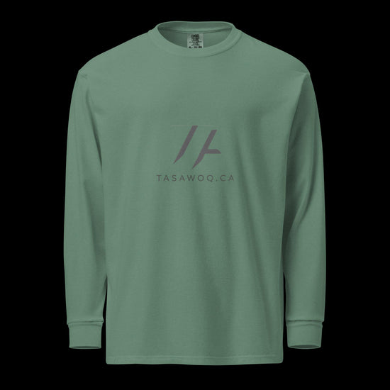 Garment-dyed heavyweight long-sleeve shirt - Tasawoq