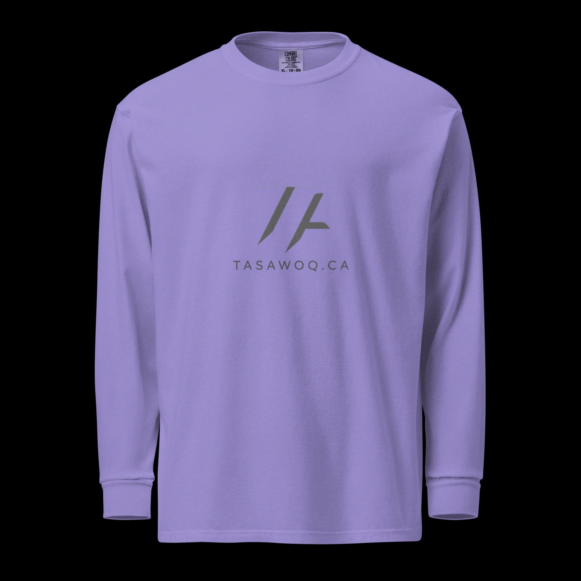Garment-dyed heavyweight long-sleeve shirt - Tasawoq
