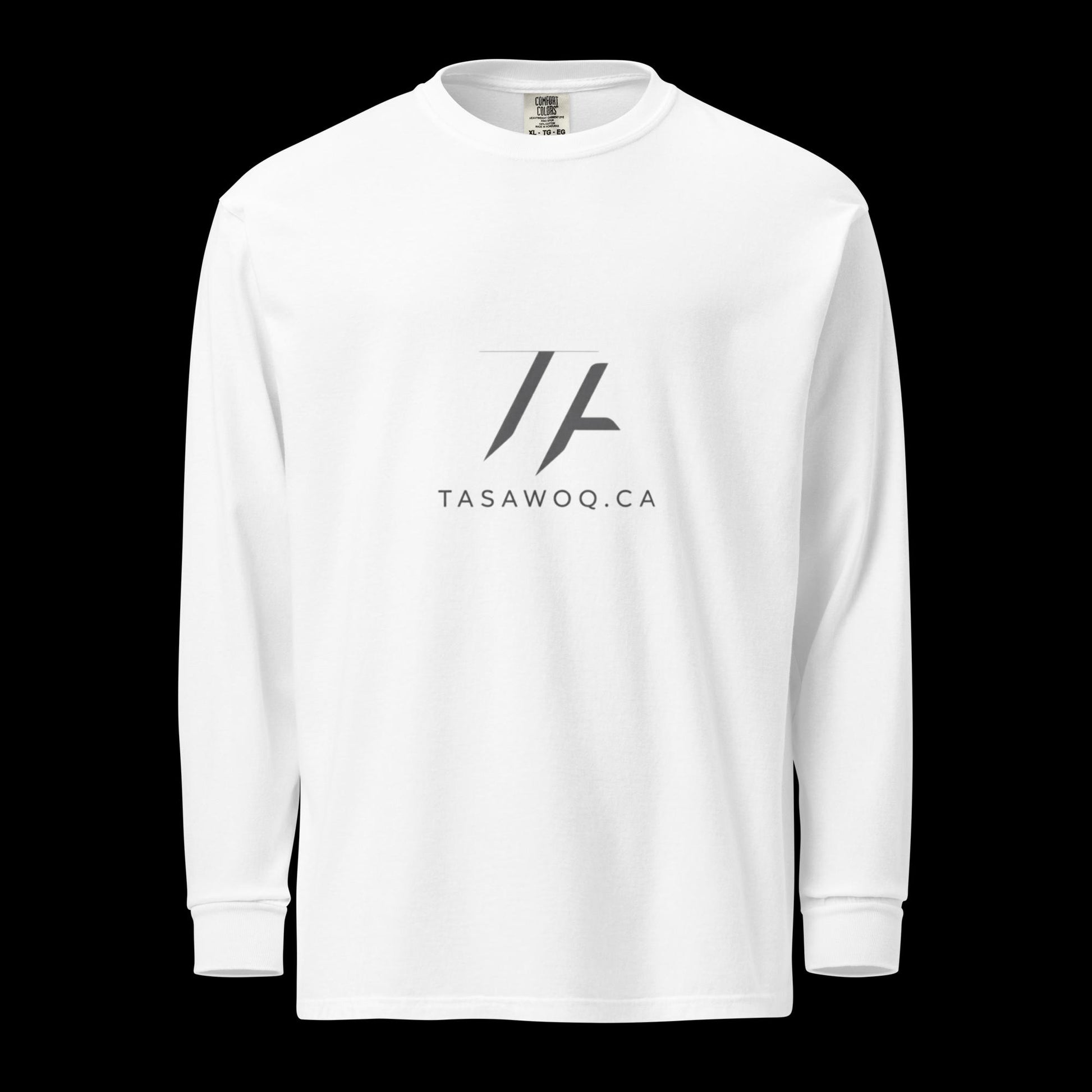Garment-dyed heavyweight long-sleeve shirt - Tasawoq